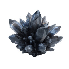 Crystal 3d rendering icon illustration PNG. cartoon minimal style ore on transparent isolated background.