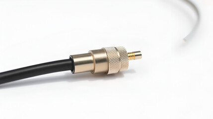 Coaxial cable isolated on white background