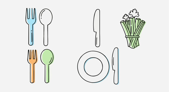 National ants on a log day september 10 stock illustration of dining table setting with cutlery plate and vegetables for restaurant concept design vector