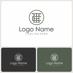 4vector logo of the initials CTH