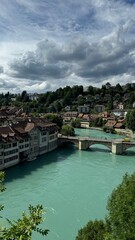 Naklejka premium River in Bern, Switzerland