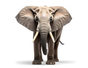 Obraz premium Powerful elephant, front view (2)