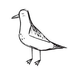 Obraz premium Adorable and charming handdrawn illustration of a delightful bird design and art piece