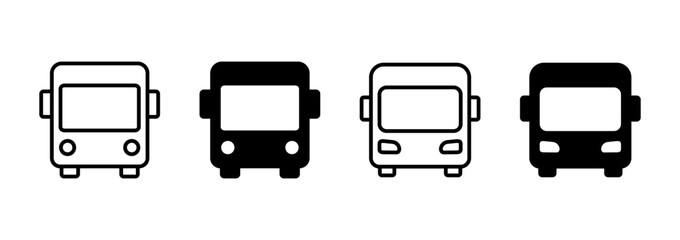 Bus icon vector. bus sign and symbol