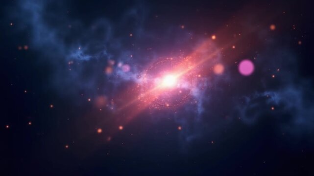space particle animation background