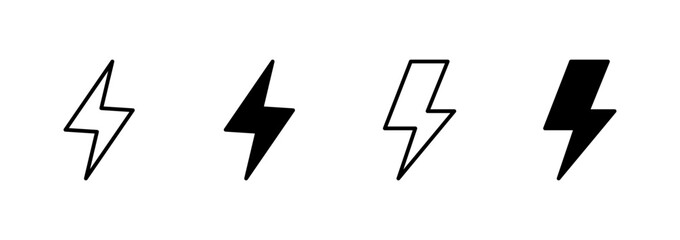 Lightning icon vector. electric sign and symbol. power icon. energy sign