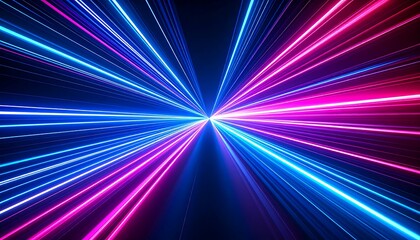 Neon lines radiating from center