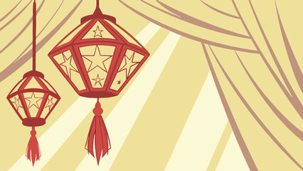 Festive Lanterns with Star Design.