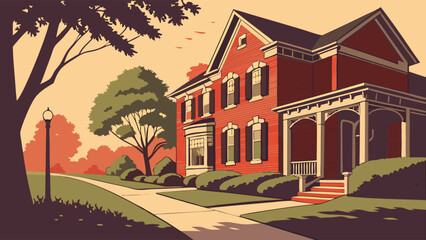 A Classic Brick Home in a Park-Like Setting.