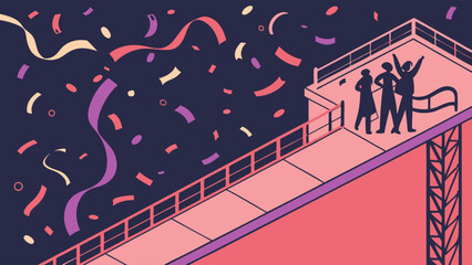 Celebration Rooftop Scene.