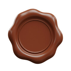3d wax seal blank isolated
