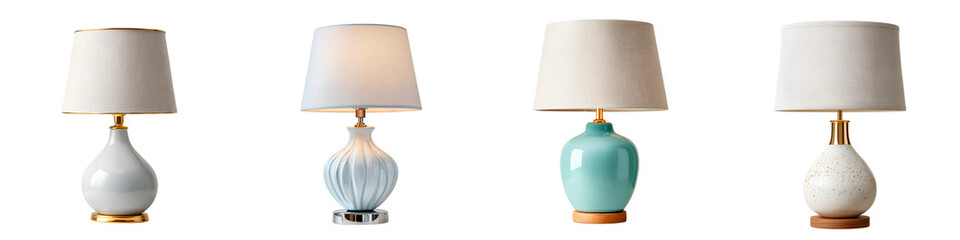 Obraz premium Elegant Table Lamps Collection: Decorative Interior Lighting