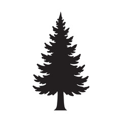 pine tree vector silhouette