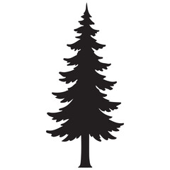 pine tree vector silhouette