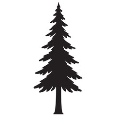 pine tree vector silhouette
