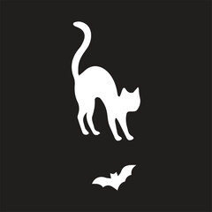 ghost vector cat dog set silhouette