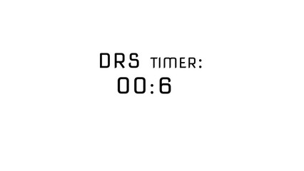 Countdown timer. 6 seconds timer number illustration.