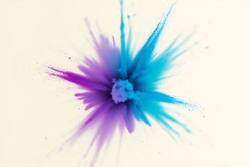Obraz premium Abstract Colorful Explosion of Powder