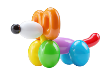 Colorful balloon dog