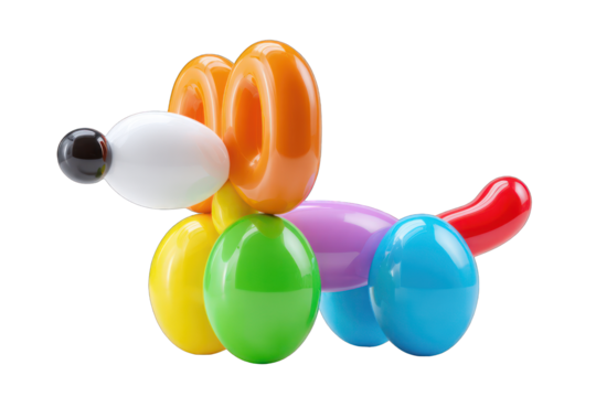 Colorful balloon dog