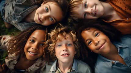 group of young people in the park
