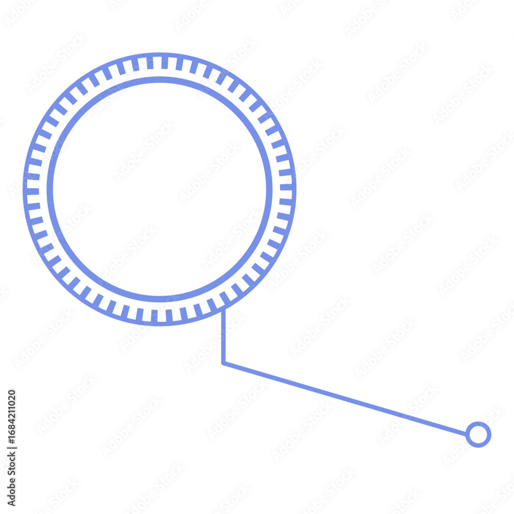 Aufkleber modern vector graphic of a futuristic circular callout frame. a minimal ui element for technology, h