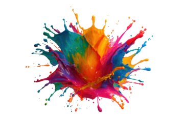 Colorful paint splash explosion (1)