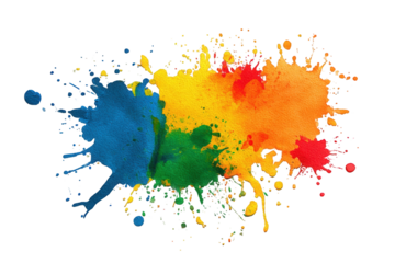 Abstract paint splatter design