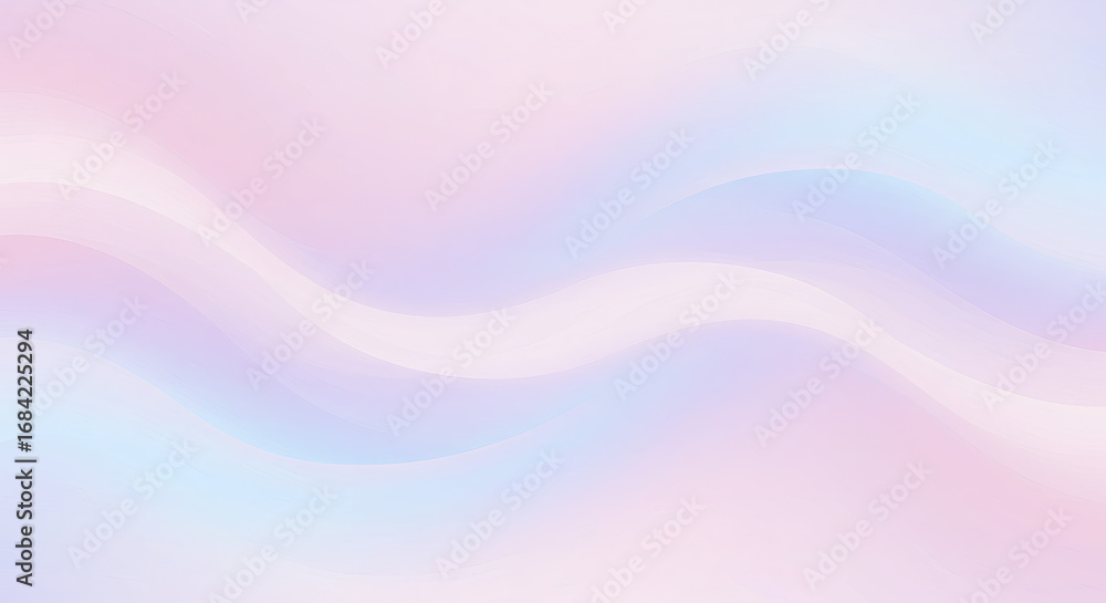 Aufkleber soft focus abstract background featuring gentle ethereal waves of pastel pink and blue, creating a d