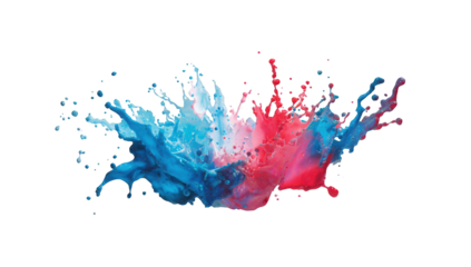 Abstract colorful ink splash