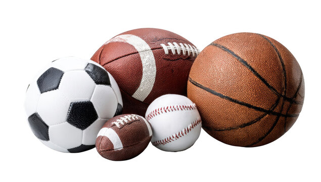 Variety of sports balls clustered together (1)