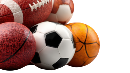 Pile of various sports balls (2)