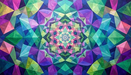 Colorful Abstract Geometric Pattern