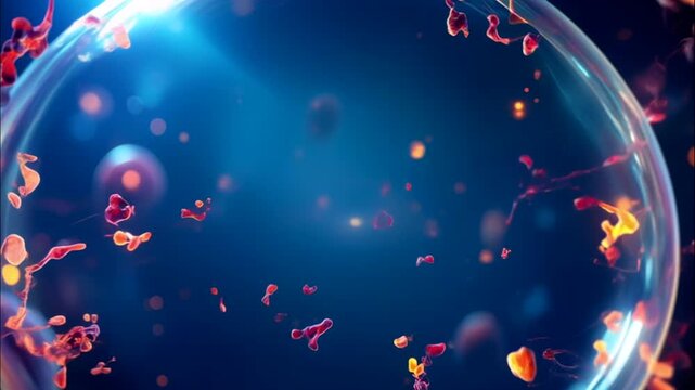 3D Animation of Microscopic View of Cancer Stem Cell Being Destroyed by Near-Infrared Photoimmunotherapy. Visualization of NIR-PIT.
