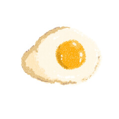fried egg or sunny side up transparent background