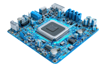 Circuit board with central processor