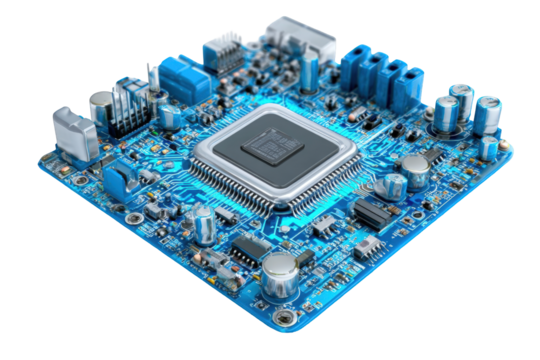 Circuit board with central processor