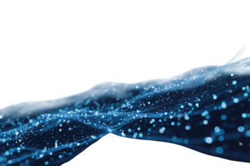 Abstract digital wave