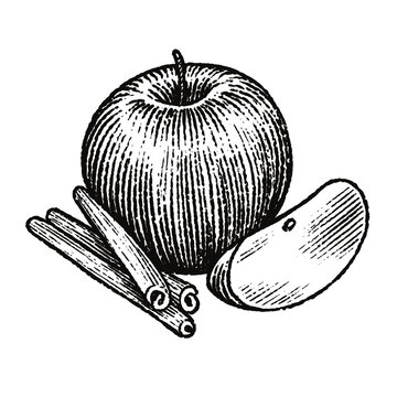 Apple and cinnamon