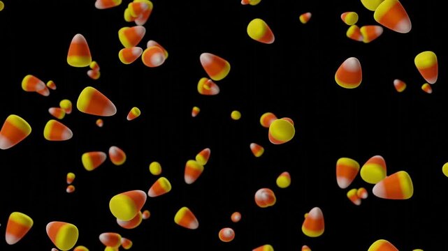 3D corn candy animation that is usually found at Halloween events