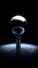 orb,altitude,experiment,edge,instruments,science,float,metallic,silver,black,technology,device,exploration,balloon,future,space,flight,research,atmosphere,high