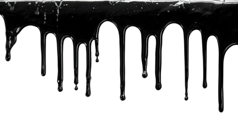 Clear liquid dripping, cascading, in drips and streams