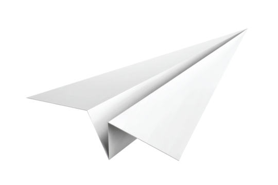 paper airplane isolated on transparent background Remove png, Clipping Path, pen tool