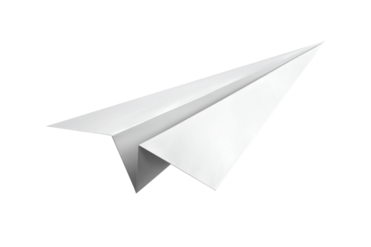 paper airplane isolated on transparent background Remove png, Clipping Path, pen tool - Powered by Adobe
