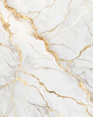 Marble Texture with White and Gold Veins for Luxury Branding