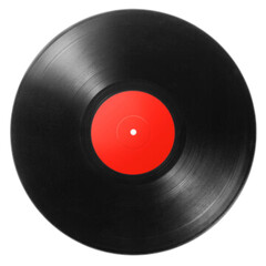 vinyl record isolated on white background