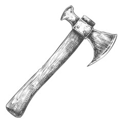 axe isolated on white background