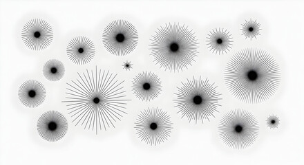 Explosive Cartoon Bombs and Cloud Blasts Set: Comic-Style Boom, Zap, Lightning Effects, Smoke Clouds and Debris Illustrations for Action Graphics