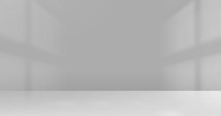 Grey background,Studio wall with shadow on podium for product display,Empty interior kitchen room with light on 3d beige floor,Backdrop background mockup scene blur sunlight gradient on cream colour