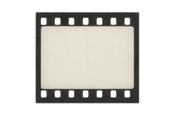 Obraz premium Empty film frame on transparent background offering copy space, perfect for movie projects and cinematic concepts